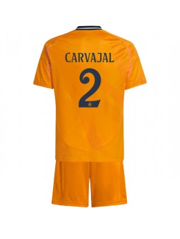 Detské Futbalové oblečenie Real Madrid Daniel Carvajal #2 2024-25 Krátky Rukáv - Preč (+ trenírky)